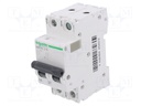 Circuit breaker; 500VDC; Inom: 1A; Poles: 2; DIN; Charact: C; 20kA