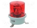 Signaller: lighting; rotating light; red; Series: SH1; 24VDC; IP66