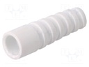 Strain relief; RG59,RG62; white; Application: BNC plugs; 10pcs.