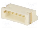 Socket; wire-board; male; 1.5mm; PIN: 5; SMT; 100V; 1A; tinned; 20mΩ