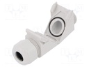 Cable gland; angular; M20; IP68; Mat: polyamide; grey