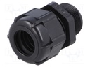 Cable gland; with long thread; M25; IP68; Mat: polyamide; black