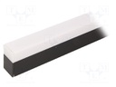 Profiles for LED modules; white; surface; black; L: 2m; aluminium