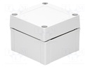 Enclosure: multipurpose; X: 100mm; Y: 100mm; Z: 75mm; MNX; ABS; grey