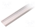 Profiles for LED modules; surface; white; L: 2m; aluminium