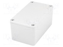 Enclosure: multipurpose; X: 65mm; Y: 115mm; Z: 55mm; aluminium; IP67