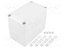 Enclosure: multipurpose; X: 75mm; Y: 125mm; Z: 100mm; MPC; light grey