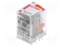 Relay: electromagnetic; 4PDT; Ucoil: 24VAC; 6A/250VAC; 6A/24VDC