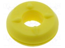 Grommet; Ømount.hole: 8mm; Panel thick: max.0.8mm; yellow; H: 4.1mm