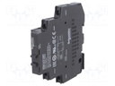 Relay: solid state; Ucntrl: 4÷32VDC; 12A; 48÷600VAC; DIN; 18mm; IP20