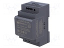 Power supply: DC/DC; 60W; 15VDC; 4A; 9÷36VDC; Mounting: DIN; 216g