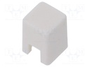 Button; square; Application: B3F-1,B3F-3,B3FS; 4x4mm