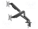 Monitor holder; 2÷9kg; 17÷32"; Standard: 75x75mm,100x100mm