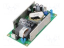 AC/DC Open Frame Power Supply (PSU), ITE & Medical, 1 Output, 60 W, 80V AC to 264V AC