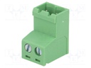 Pluggable terminal block; 5mm; ways: 2; straight; plug; male; 320V
