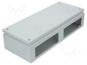 Enclosure: multipurpose; X: 200mm; Y: 500mm; Z: 120mm; with flange