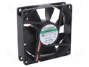 Fan: DC; axial; 12VDC; 80x80x20mm; 49.27m3/h; 30dBA; Vapo; Len: 300mm