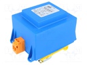 Transformer: encapsulated; 100VA; 230VAC; 12V; 8.33A; Mounting: DIN