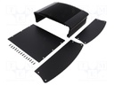 Heatsink: with case; black; aluminium; anodized; Y: 50mm; X: 215mm