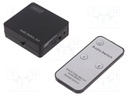 Colour: black; Input: Toslink socket x2; Out: Toslink socket