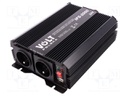 Converter: automotive dc/ac; 1300W; Uout: 230VAC; Out: mains 230V