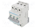 Circuit breaker; 230/400VAC; Inom: 16A; Poles: 3; DIN; Charact: C