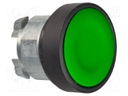 Switch: push-button; Stabl.pos: 1; 22mm; green; Illumin: none; IP66