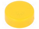 Button; 10mm; round; yellow; Application: 1241.16