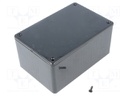 Enclosure: multipurpose; X: 80mm; Y: 120mm; Z: 59mm; 1591; ABS; black