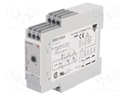 Timer; 0,1÷600s; DPDT; 24VDC/5A,250VAC/8A; 24÷240VAC; 24÷240VDC