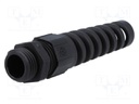 Cable gland; with strain relief; M16; IP68; Mat: polyamide; black