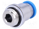 Push-in fitting; straight; Input thread: G 1/4" external; 8mm