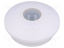 Sensor: human presence; IP40; 230VAC; Body dim: Ø115x43mm; ceiling