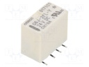 Relay: electromagnetic; DPDT; Ucoil: 24VDC; 0.3A/125VAC; 1A/30VDC