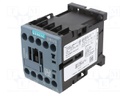 Contactor: 4-pole; NC x2 + NO x2; 24VDC; 12A; DIN,on panel; 3RT25