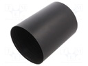 Heat shrink cap; glued; 100mm; black; Diam.after shrinking: 45mm