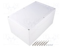 Enclosure: multipurpose; X: 162mm; Y: 252mm; Z: 120mm; TG PC; grey