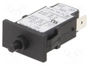 Circuit breaker; Urated: 240VAC; 48VDC; 2.2A; SPST; Poles: 1