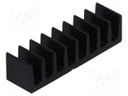 Heatsink: extruded; black; L: 5mm; W: 19mm; H: 4.8mm; 56K/W; aluminium