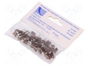 Holder; brown; Application: on round cable; 25pcs; with a nail