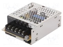 Power supply: switched-mode; 25W; 15VDC; 1.7A; OUT: 1; 99x82x35mm