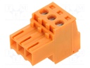 Connector: pluggable terminal block; Plating: tinned; straight