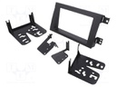 Radio mounting frame; Honda; 2 DIN; grey (dark)