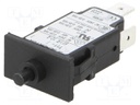 Circuit breaker; Urated: 240VAC; 48VDC; 10A; SPST; Poles: 1; SNAP-IN