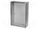 Enclosure: multipurpose; X: 378mm; Y: 558mm; Z: 180mm; SOLID; grey