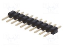 Pin header; pin strips; male; PIN: 10; straight; 2mm; THT; 1x10