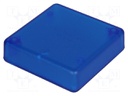 Enclosure: multipurpose; X: 50mm; Y: 50mm; Z: 15mm; 1551; ABS; blue