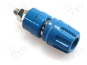 Socket; 4mm banana; blue