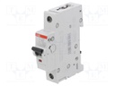 Circuit breaker; Inom: 4A; DIN; Charact: B; 6kA; IP20; 1÷25mm2