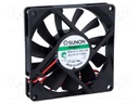 Fan: DC; axial; 12VDC; 80x80x15mm; 62.86m3/h; 34.7dBA; Vapo; 24AWG